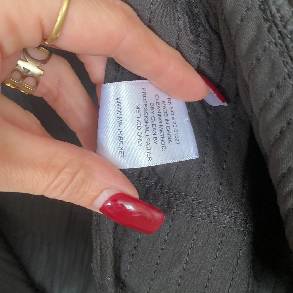 My Tribe Black Leather Jacket - Picture 11 of 16